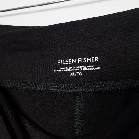 NEW Eileen Fisher Organic Cotton Stretch Jersey V Waist Slim Flared Pull On Pant - Picture 7 of 14